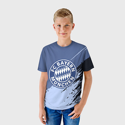 Детская футболка FC Bayern Munchen: Abstract style / 3D-принт – фото 3