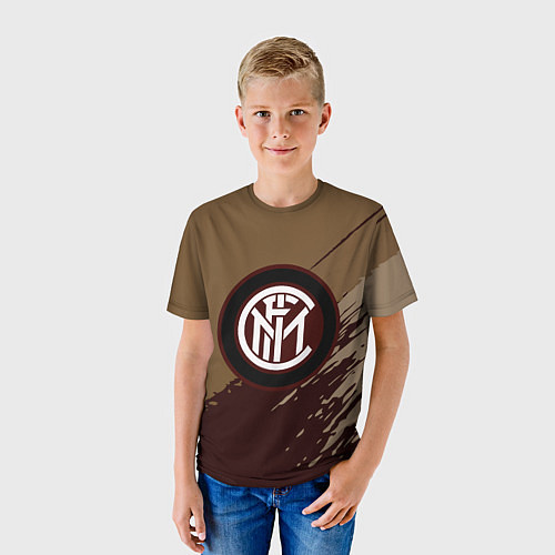 Детская футболка FC Inter: Abstract style / 3D-принт – фото 3