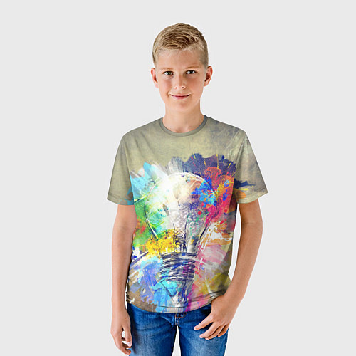 Детская футболка Гениальная идея / 3D-принт – фото 3