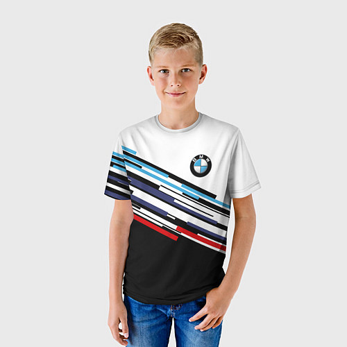 Детская футболка BMW BRAND COLOR БМВ / 3D-принт – фото 3