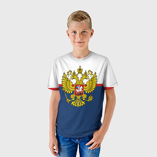 Детская футболка Герб России / 3D-принт – фото 3