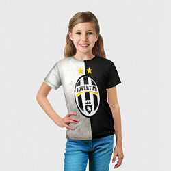 Футболка детская FC Juventus W&B, цвет: 3D-принт — фото 2