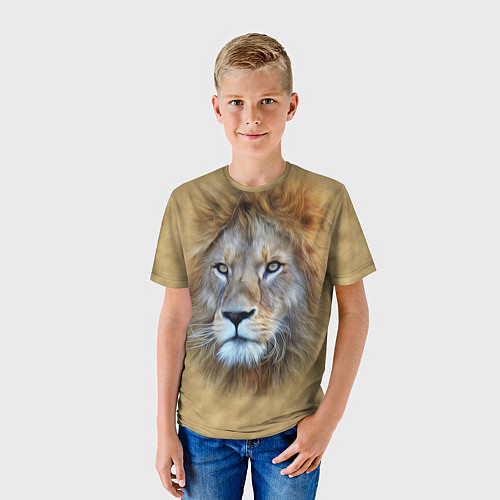 Детская футболка Песчаный лев / 3D-принт – фото 3