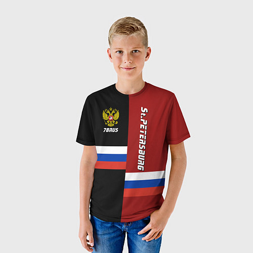 Детская футболка St.Petersburg, Russia / 3D-принт – фото 3