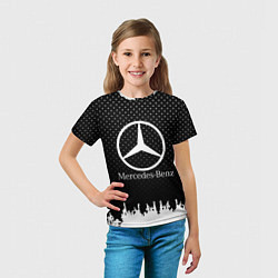 Футболка детская Mercedes-Benz: Black Side, цвет: 3D-принт — фото 2