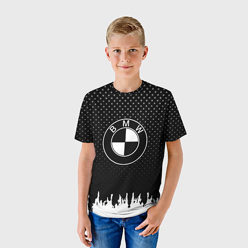 Детская футболка BMW Black Style / 3D-принт – фото 3