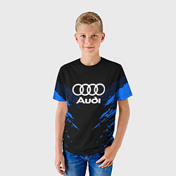 Футболка детская Audi: Blue Anger, цвет: 3D-принт — фото 2