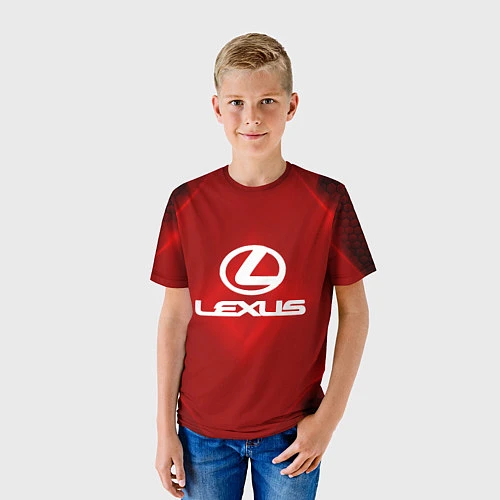 Детская футболка Lexus: Red Light / 3D-принт – фото 3