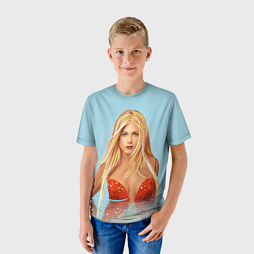 Детская футболка Дженнифер Энистон / 3D-принт – фото 3