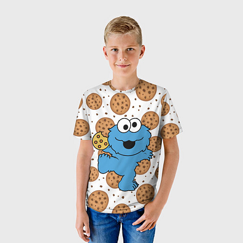 Детская футболка Cookie Monster / 3D-принт – фото 3