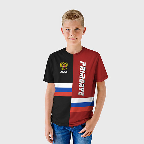 Детская футболка Primorye, Russia / 3D-принт – фото 3