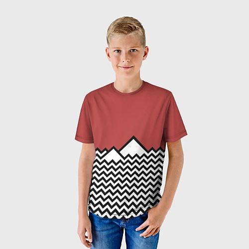 Детская футболка Горы Твин Пикс / 3D-принт – фото 3