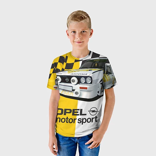Детская футболка Opel Motor Sport: Ascona B / 3D-принт – фото 3