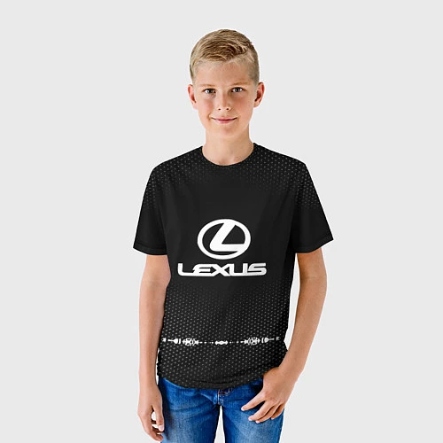 Детская футболка Lexus: Black Abstract / 3D-принт – фото 3