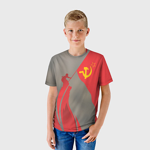 Детская футболка Флаг над Рейхстагом / 3D-принт – фото 3
