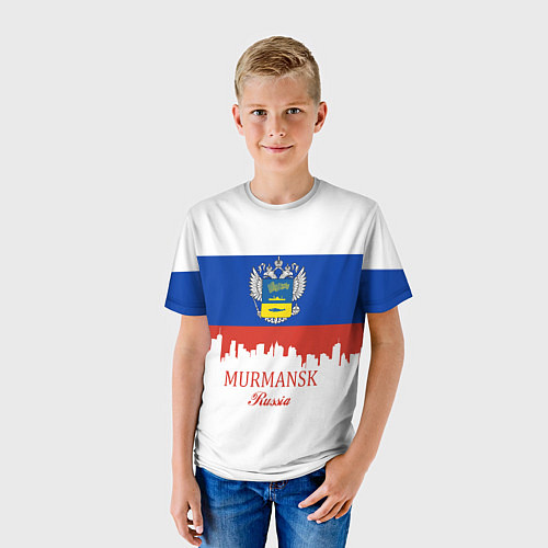 Детская футболка Murmansk: Russia / 3D-принт – фото 3