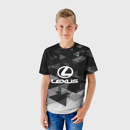 Детская футболка Lexus sport geometry / 3D-принт – фото 3