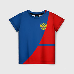 Футболка детская Russia: Sport Line, цвет: 3D-принт