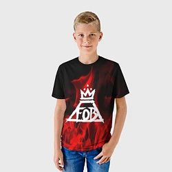 Футболка детская Fall Out Boy: Red Flame, цвет: 3D-принт — фото 2