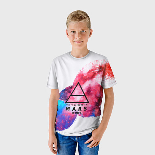 Детская футболка 30 Seconds to Mars / 3D-принт – фото 3