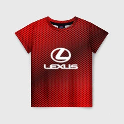 Футболка детская Lexus: Red Carbon, цвет: 3D-принт