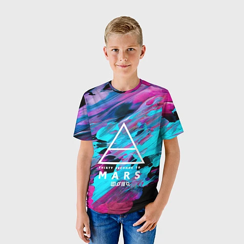 Детская футболка 30 STM: Neon Colours / 3D-принт – фото 3