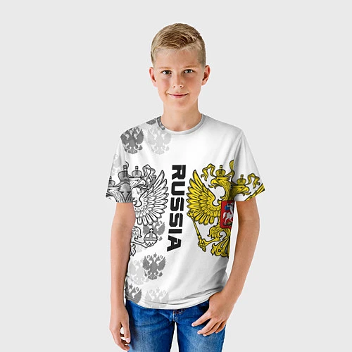 Детская футболка Russian Patriot / 3D-принт – фото 3