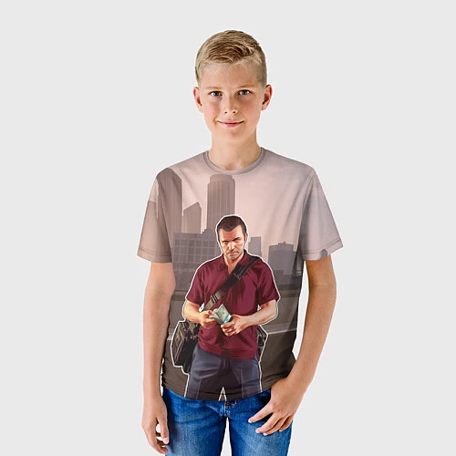 Детская футболка GTA V: Michael / 3D-принт – фото 3