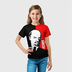 Футболка детская Хитрый Ленин, цвет: 3D-принт — фото 2
