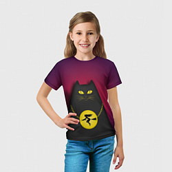Футболка детская Кот Бегемот, цвет: 3D-принт — фото 2