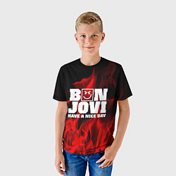 Футболка детская Bon Jovi: Have a nice day, цвет: 3D-принт — фото 2