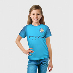 Футболка детская FC Man City: Home 18-19, цвет: 3D-принт — фото 2