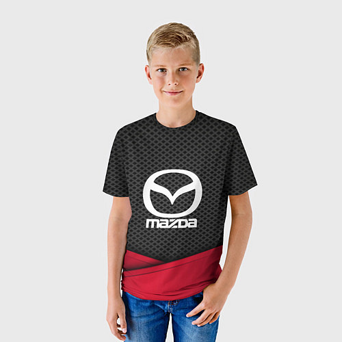 Детская футболка Mazda: Grey Carbon / 3D-принт – фото 3