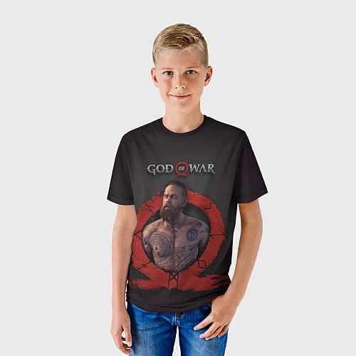 Детская футболка God of War: Baldur / 3D-принт – фото 3