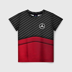 Футболка детская Mercedes Benz: Red Carbon, цвет: 3D-принт