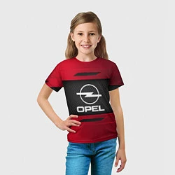 Футболка детская Opel Sport, цвет: 3D-принт — фото 2