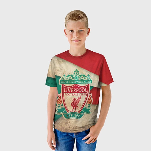Детская футболка FC Liverpool: Old Style / 3D-принт – фото 3