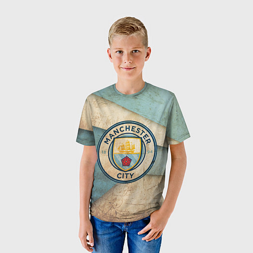 Детская футболка FC Man City: Old Style / 3D-принт – фото 3