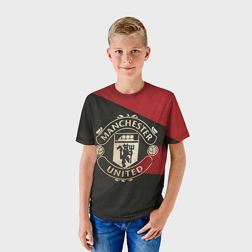 Детская футболка FC Man United: Old Style / 3D-принт – фото 3