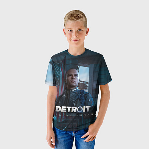 Детская футболка Detroit: Markus / 3D-принт – фото 3