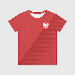 Футболка детская Poland Team: Away WC-2018, цвет: 3D-принт