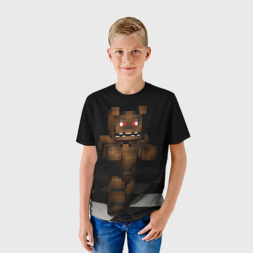 Детская футболка Minecraft: Freddy FNAF / 3D-принт – фото 3