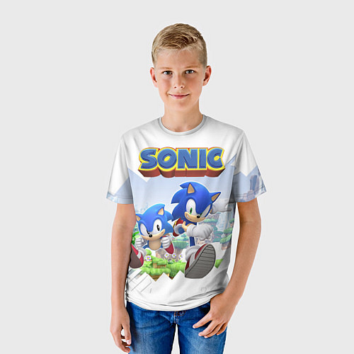 Детская футболка Sonic Stories / 3D-принт – фото 3