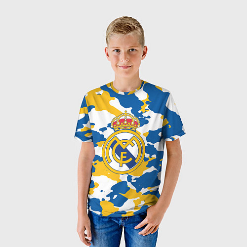 Детская футболка Real Madrid: Camo / 3D-принт – фото 3