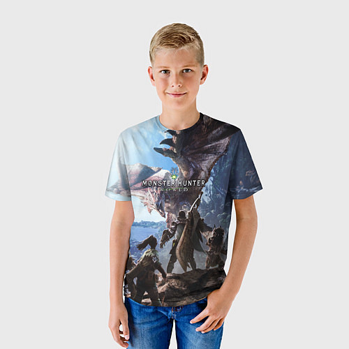 Детская футболка Monster Hunter: World / 3D-принт – фото 3