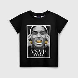 Футболка детская ASAP Rocky: Gold Edition, цвет: 3D-принт