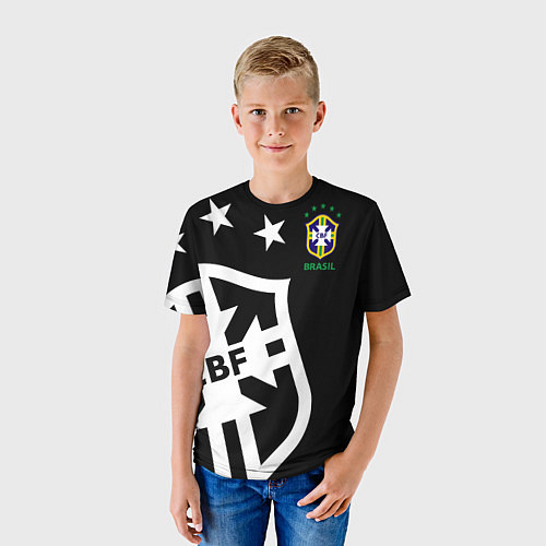Детская футболка Brazil Team: Exclusive / 3D-принт – фото 3
