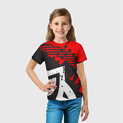 Футболка детская Grunge Art, цвет: 3D-принт — фото 2