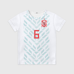 Футболка детская Iniesta Away WC 2018, цвет: 3D-принт