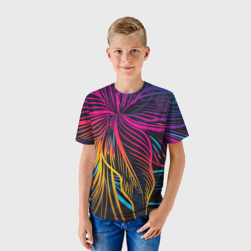 Детская футболка Floral Design / 3D-принт – фото 3